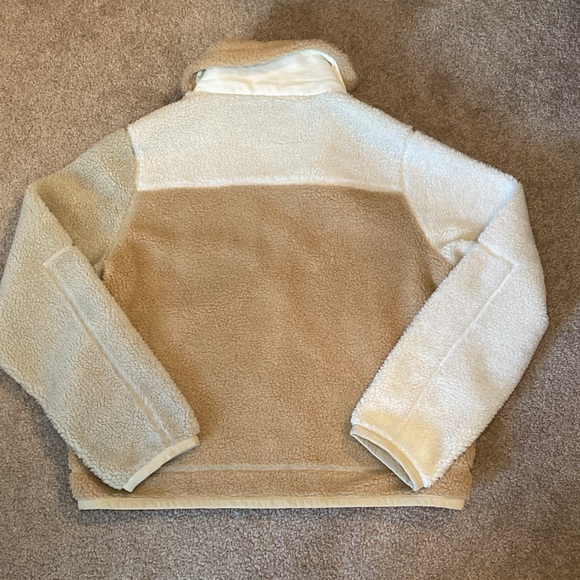 Polo Ralph Lauren Patchwork Leather-Trim Fleece Zip Jacket NWT - Picture 4 of 10